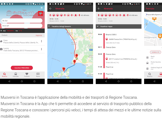 'Muoversi in Toscana', ecco la app rinnovata: più intuitiva, multimodale e con il controllo in tempo reale delle criticità