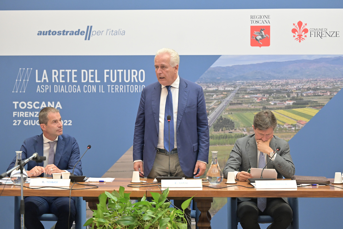 Autostrade incontra la Toscana, Giani: “Sinergia essenziale per sviluppo infrastrutturale”