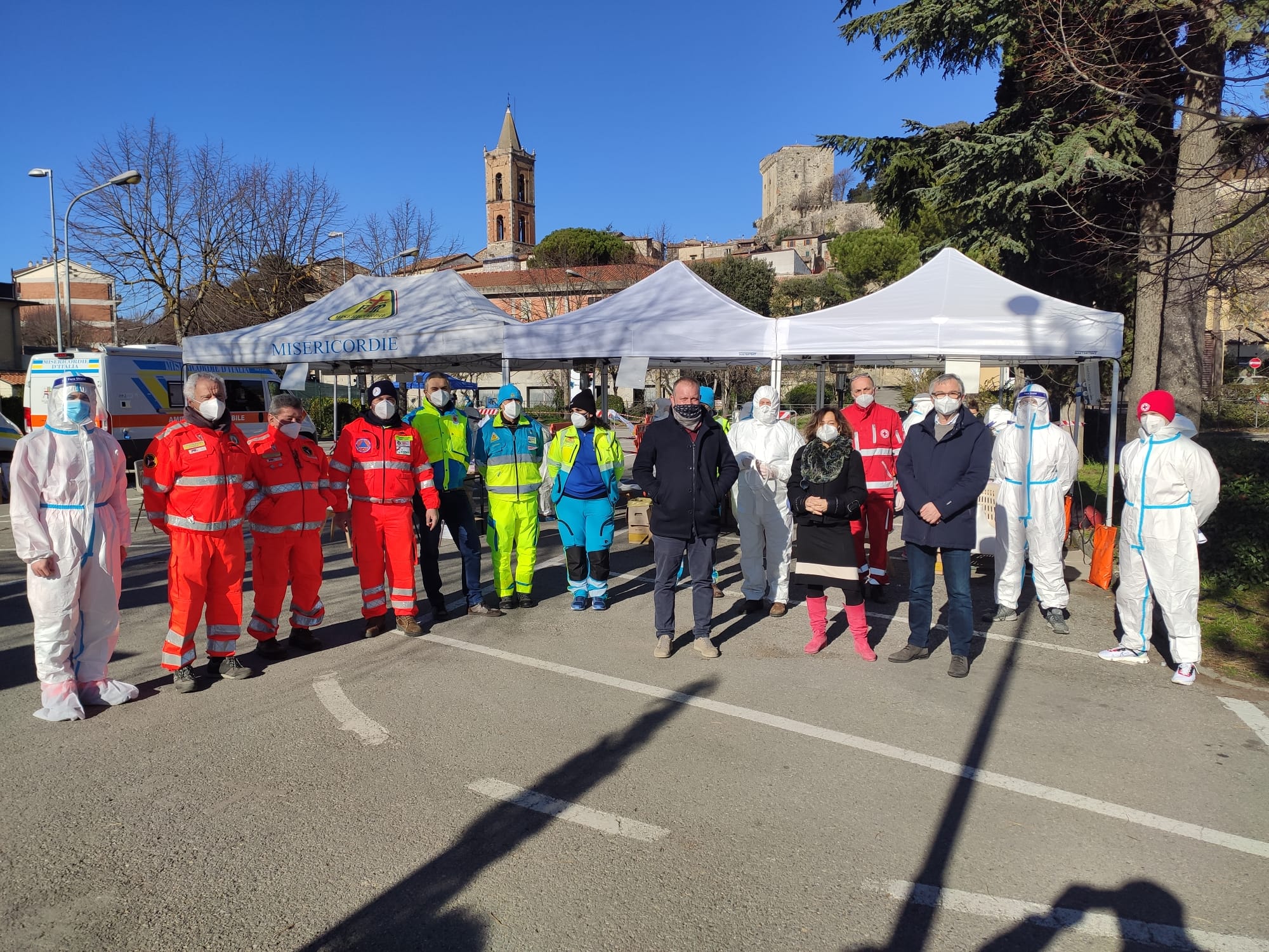 Emergenza Covid, Bezzini a Sarteano per lo screening