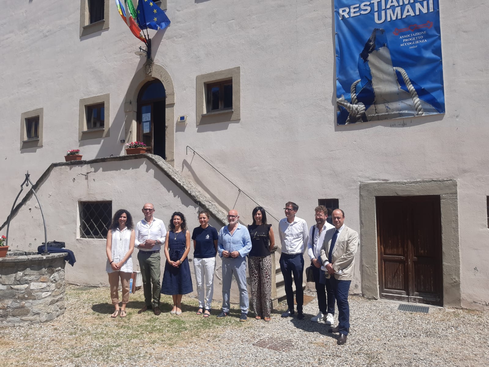 Ciuoffo a Borgo S. Lorenzo alla sede di Progetto Accoglienza: