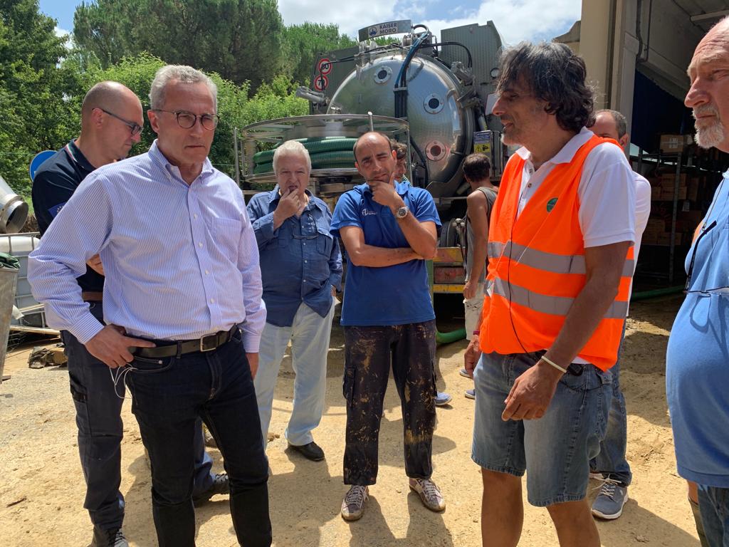 Immagine Maltempo, in Valdelsa colpite alcune aziende ed abitazioni. A rischio vendemmia, raccolta di olive e cipolle