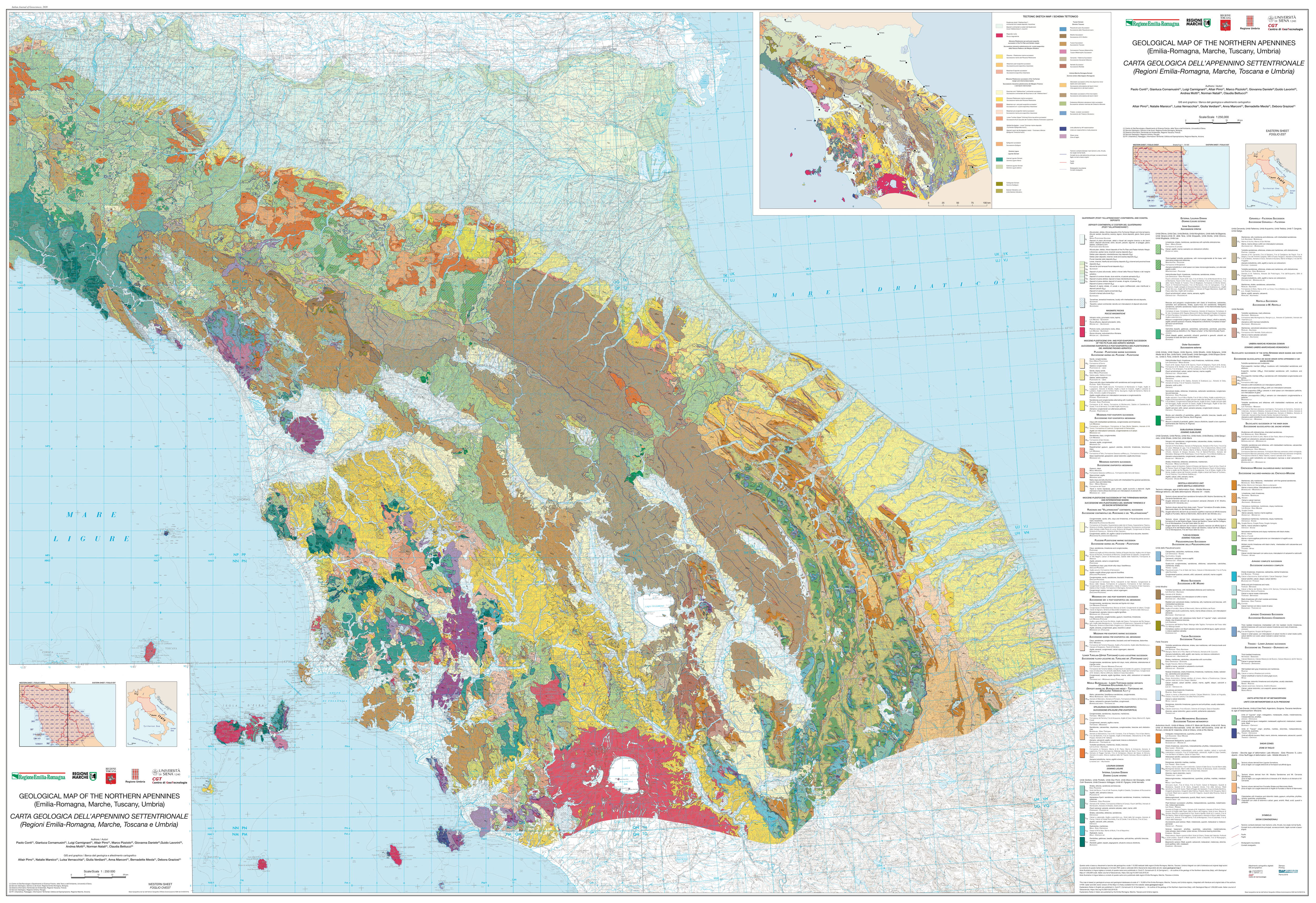 Premiata la Carta Geologica dell’Appennino Settentrionale realizzata da Regione Toscana