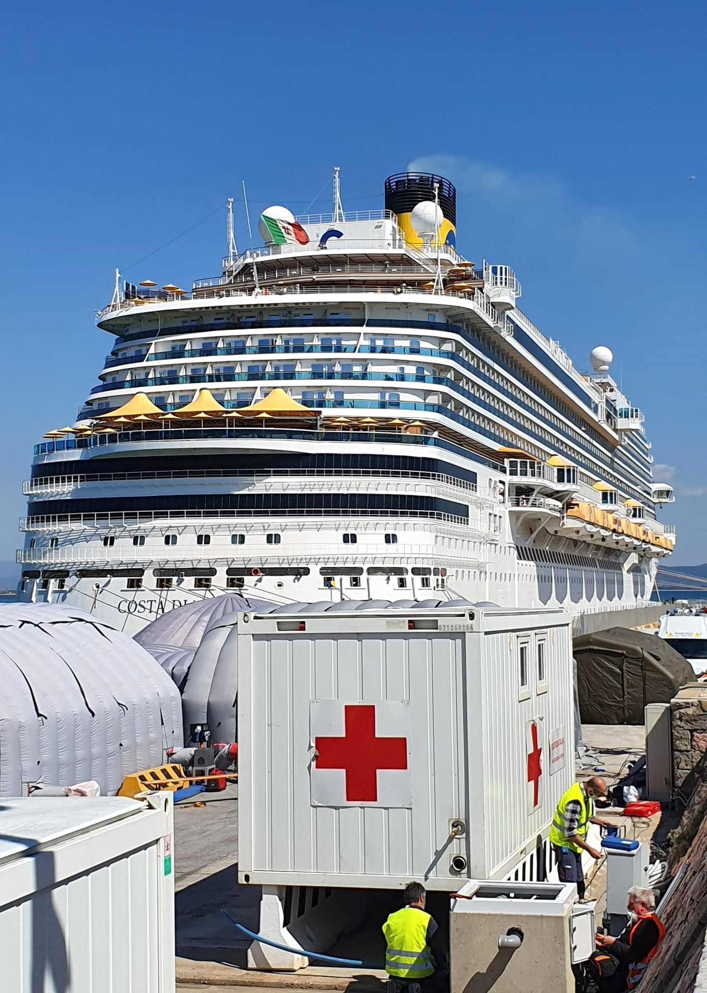 Coronavirus, a Piombino rimodulata l’attività del Posto medico avanzato per la Costa Diadema