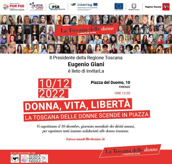 Donna, Vita, Libertà: la Toscana delle donne scende in piazza