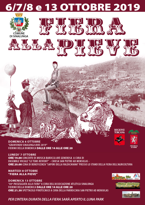 Fiera alla Pieve, dal 6 all'8 e dal 12 al 13 ottobre a Sinalunga