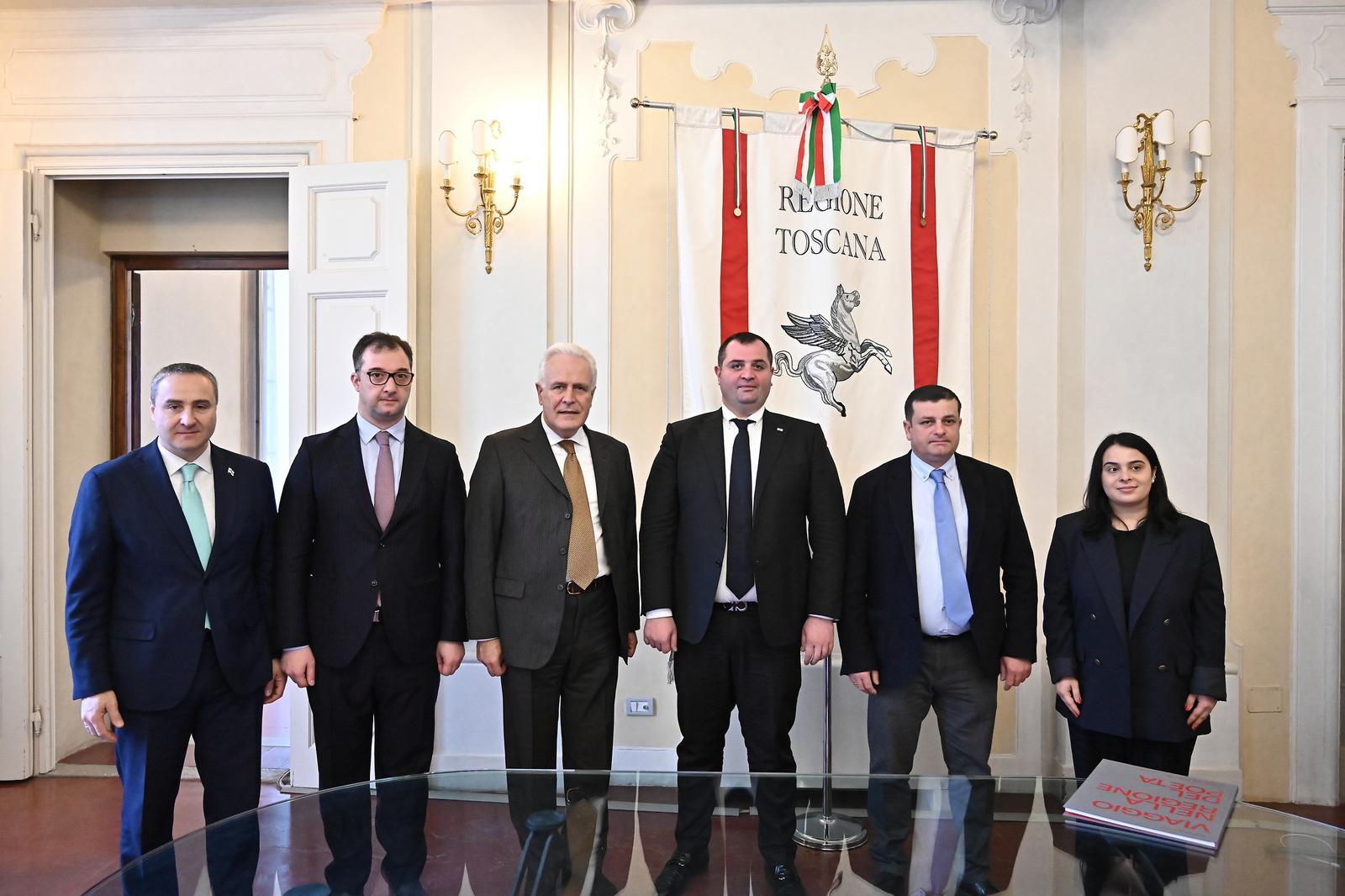 Giani incontra delegazione della Georgia: “Costruire rapporti in nome dell’Europa”