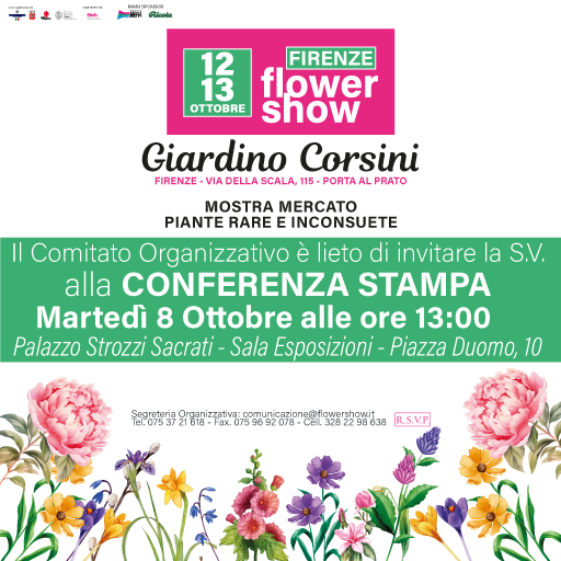 Firenze Flower Show, edizione d’autunno: la presentazione martedì 8 ottobre