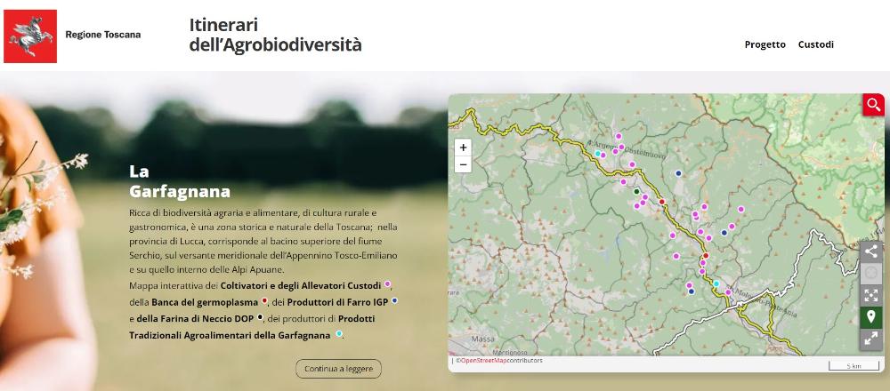 A spasso per la Garfagnana dell’agrobiodiversità: arriva l’itinerario virtuale dei prodotti
