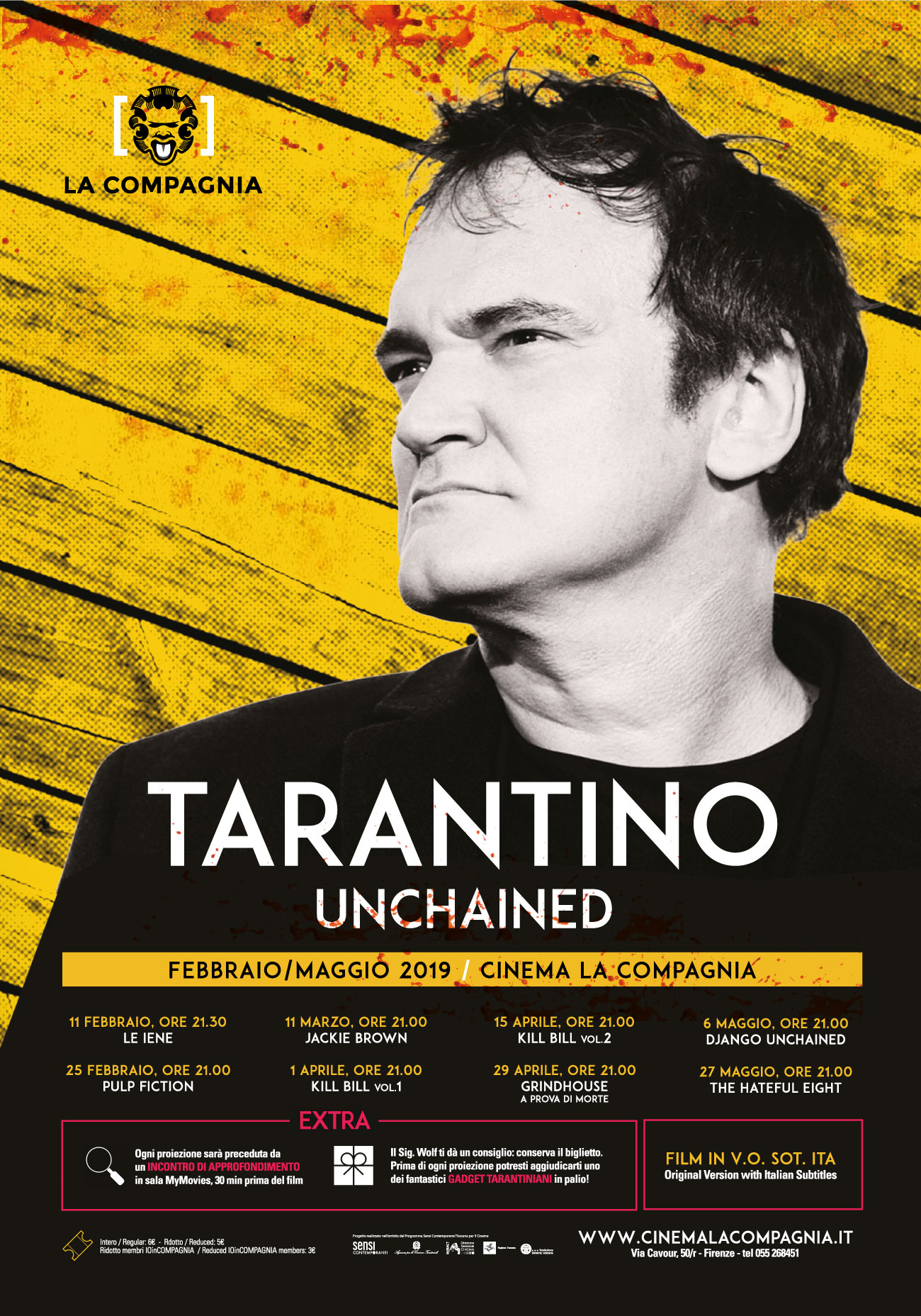 Omaggio a Quentin Tarantino a La Compagnia di Firenze