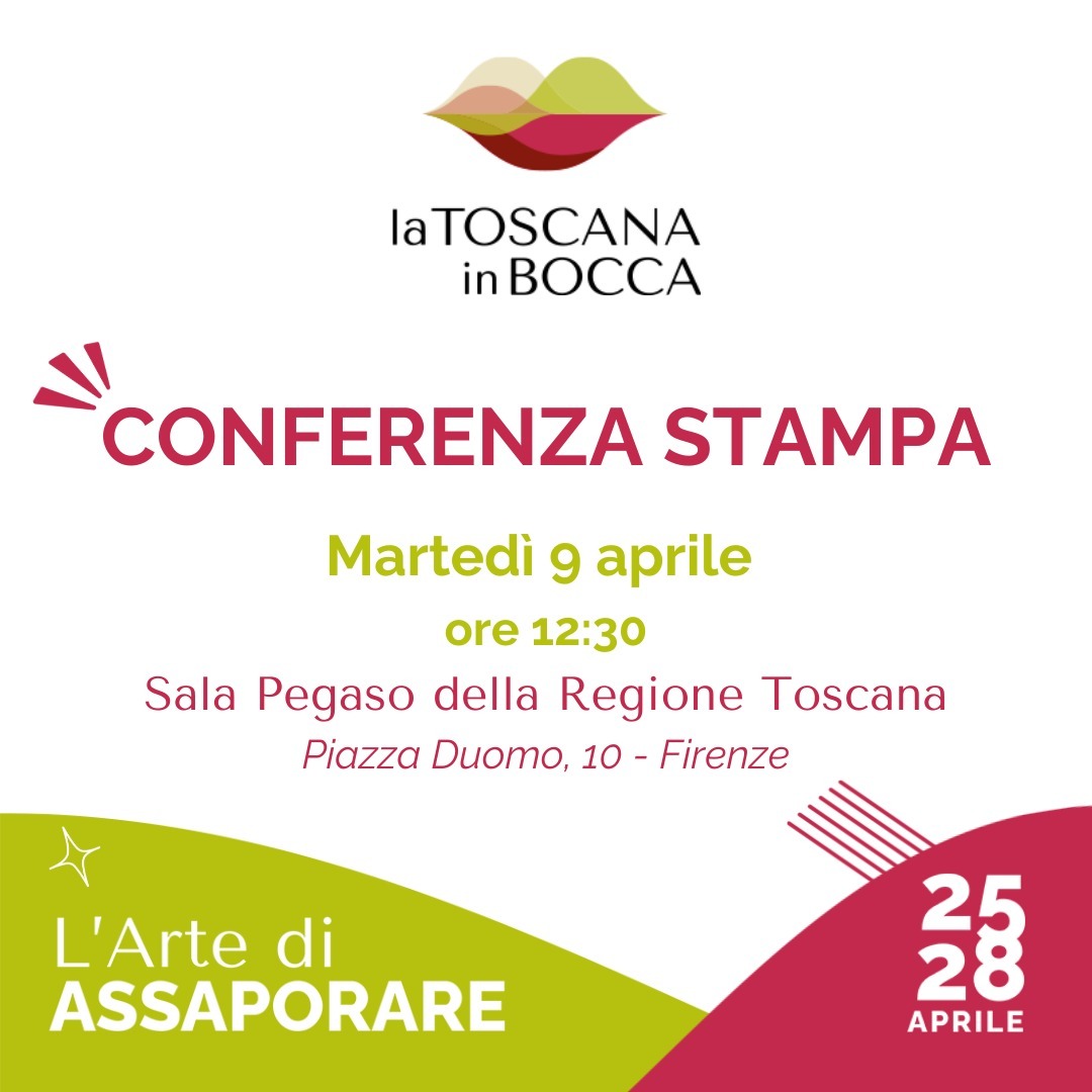 Enogastronomia, il 9 aprile presentazione de ‘La Toscana in Bocca’