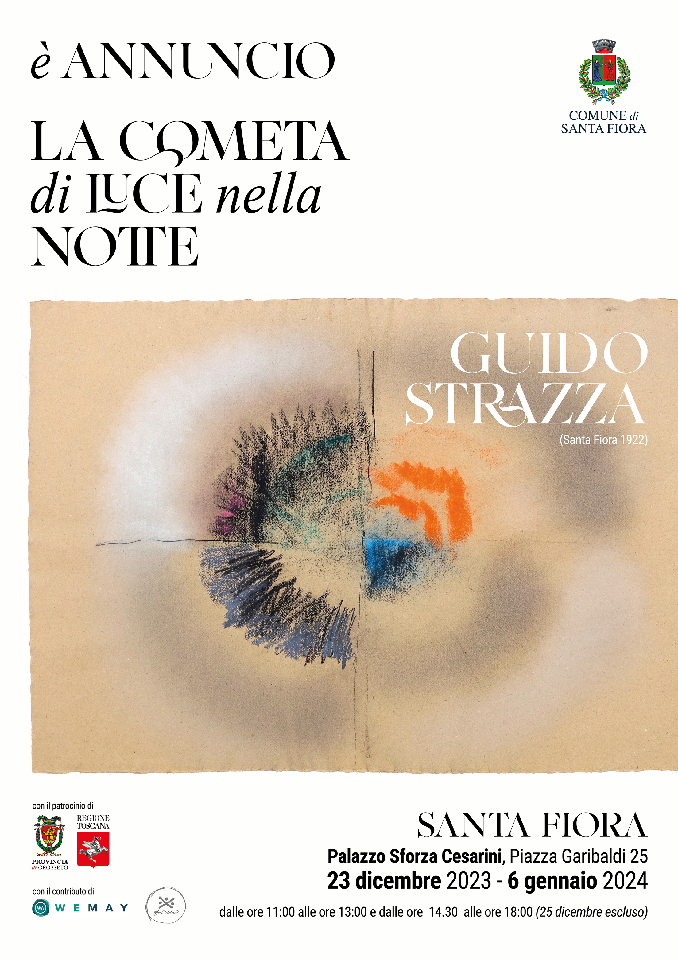 Cultura, a Santa Fiora una mostra dedicata a Guido Strazza dal 23 dicembre al 6 gennaio