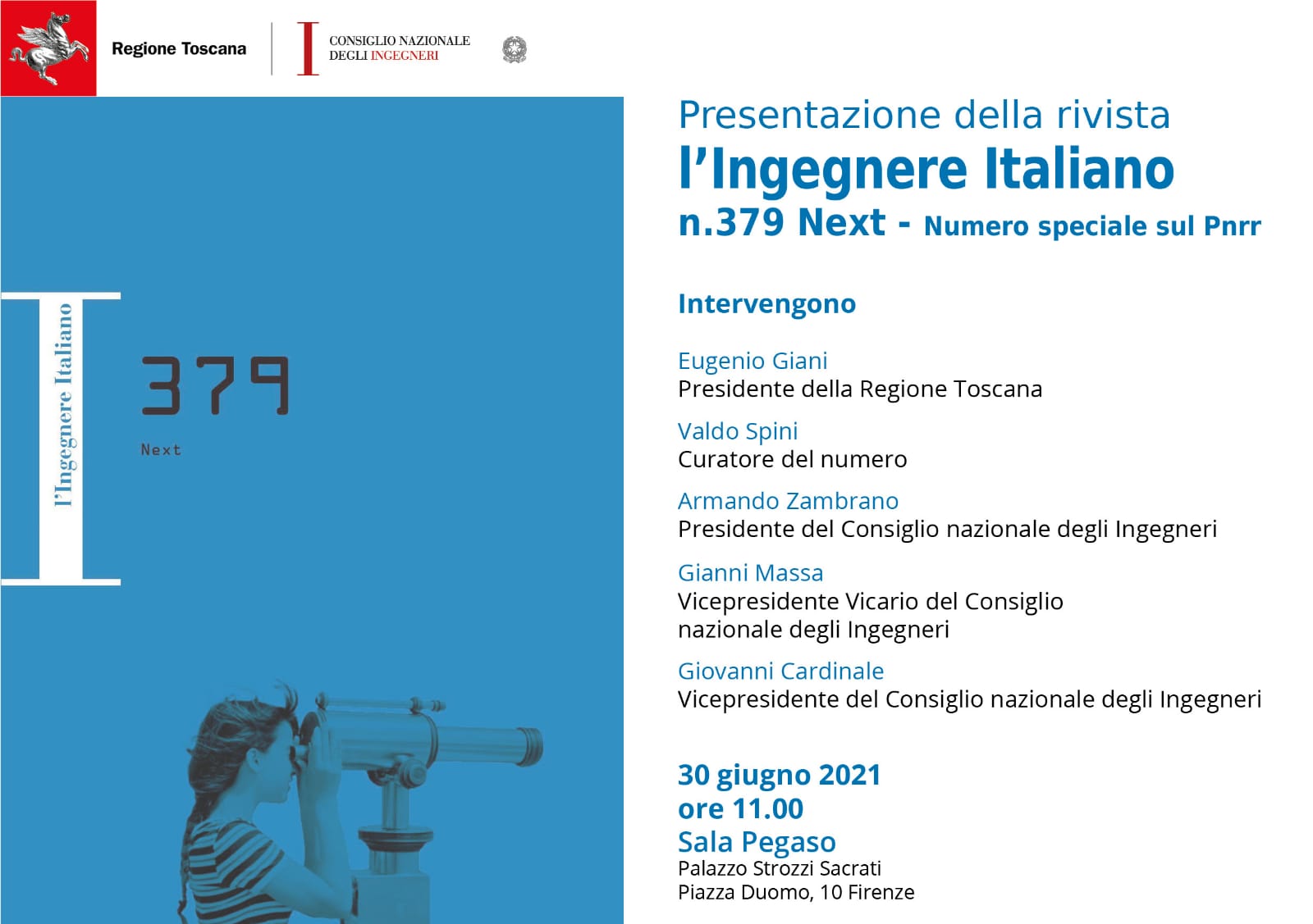 Monografia della rivista ‘L’ingegnere italiano’ dedicata al Pnrr, il 30 giugno la presentazione