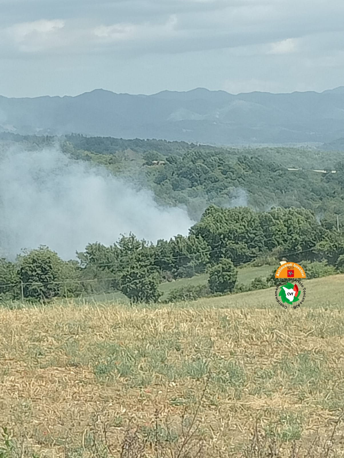 Incendio nell'area di pregio di Panna  a Barberino di Mugello