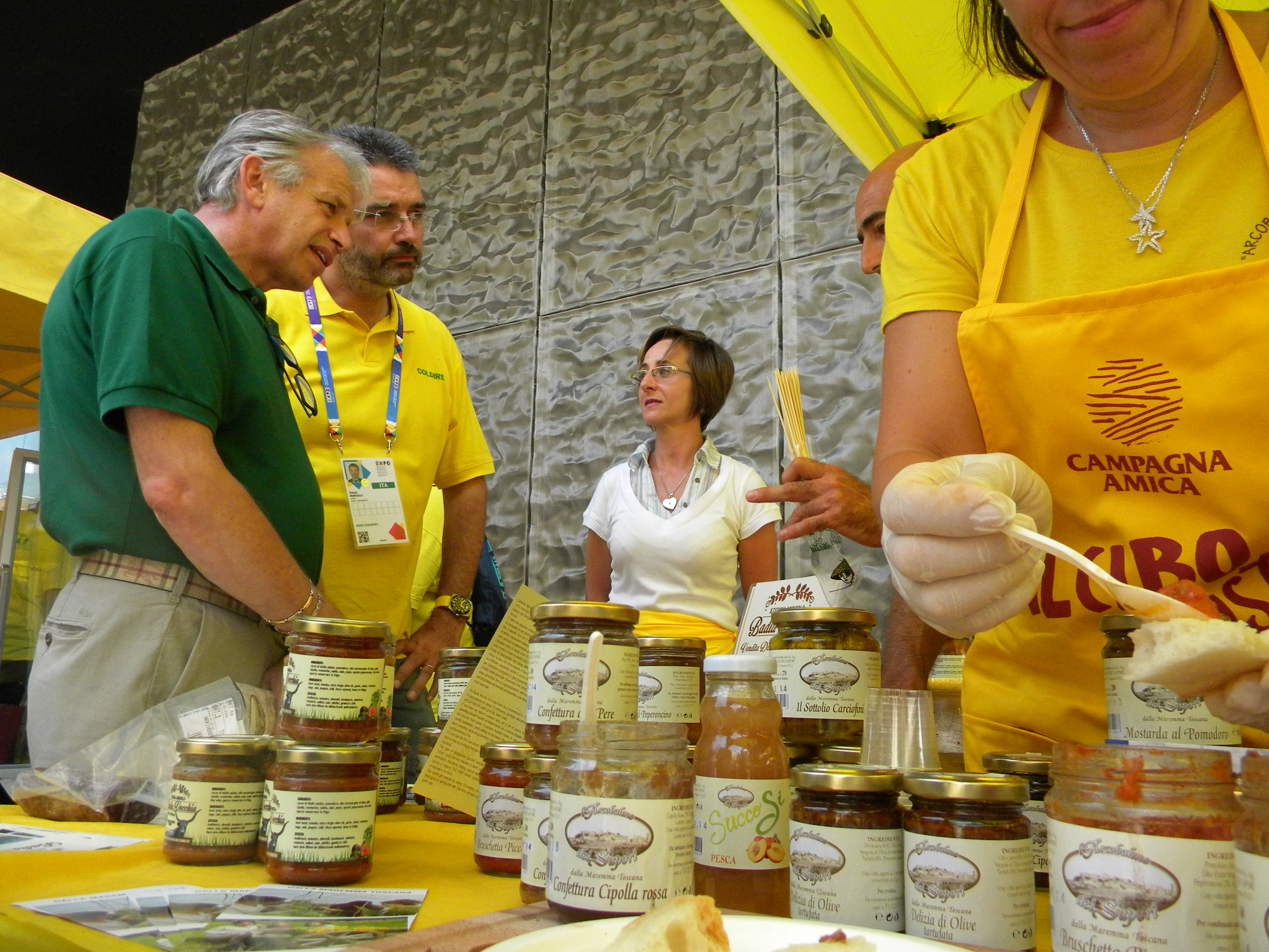 Expo, Remaschi a stand Coldiretti: