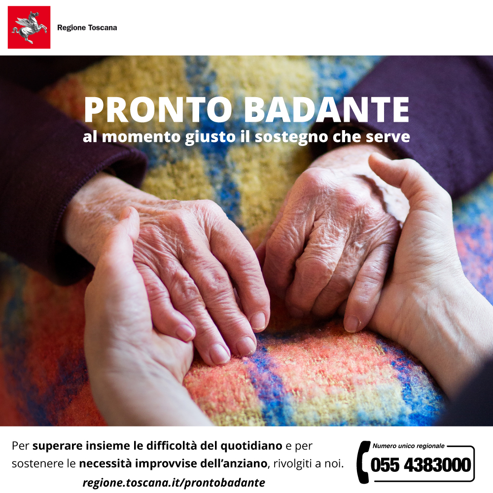 Torna “Pronto Badante”, una mano tesa per gli anziani nel momento del bisogno