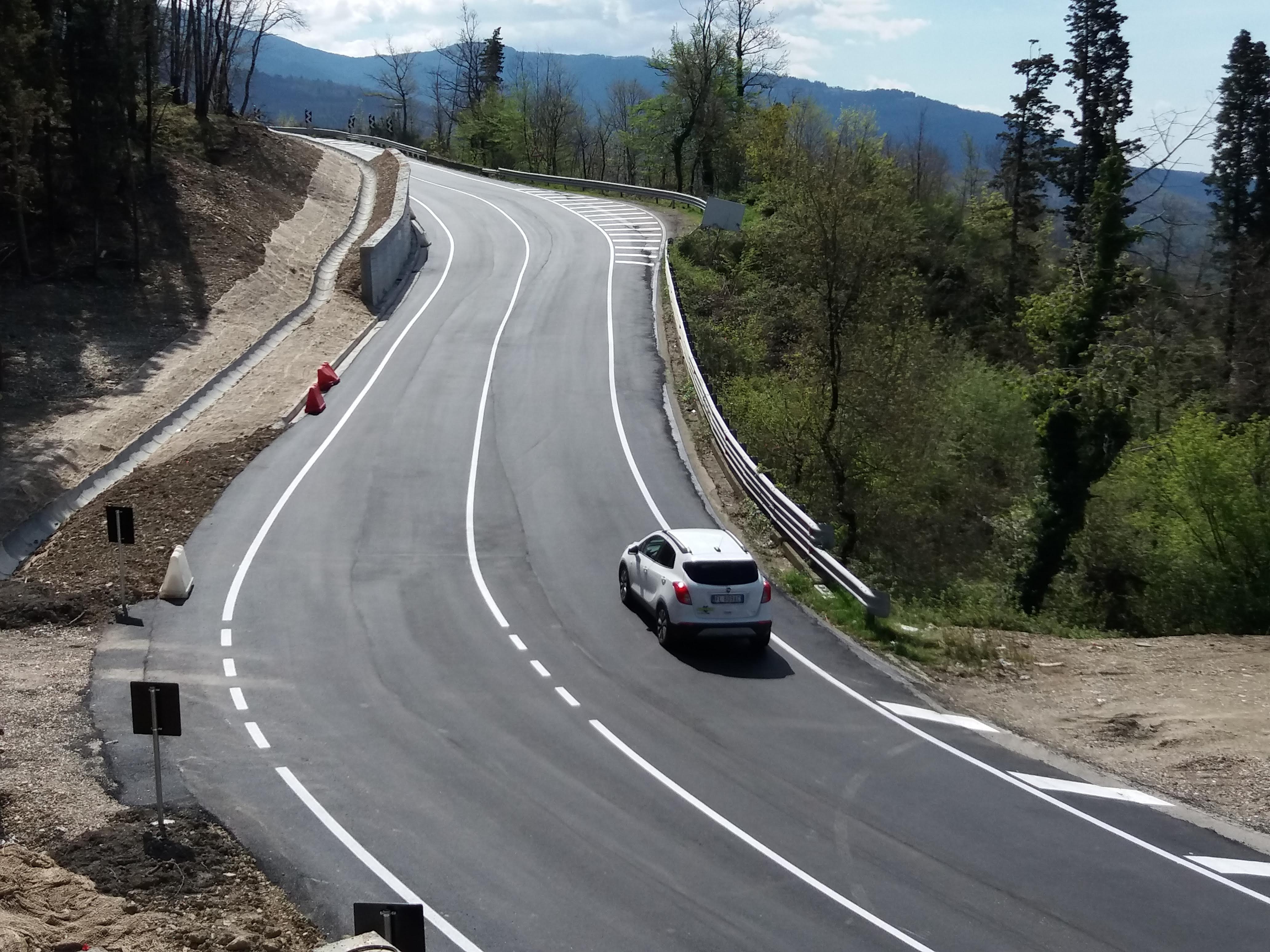 Sr 70 della Consuma, terminati i lavori di adeguamento e messa in sicurezza