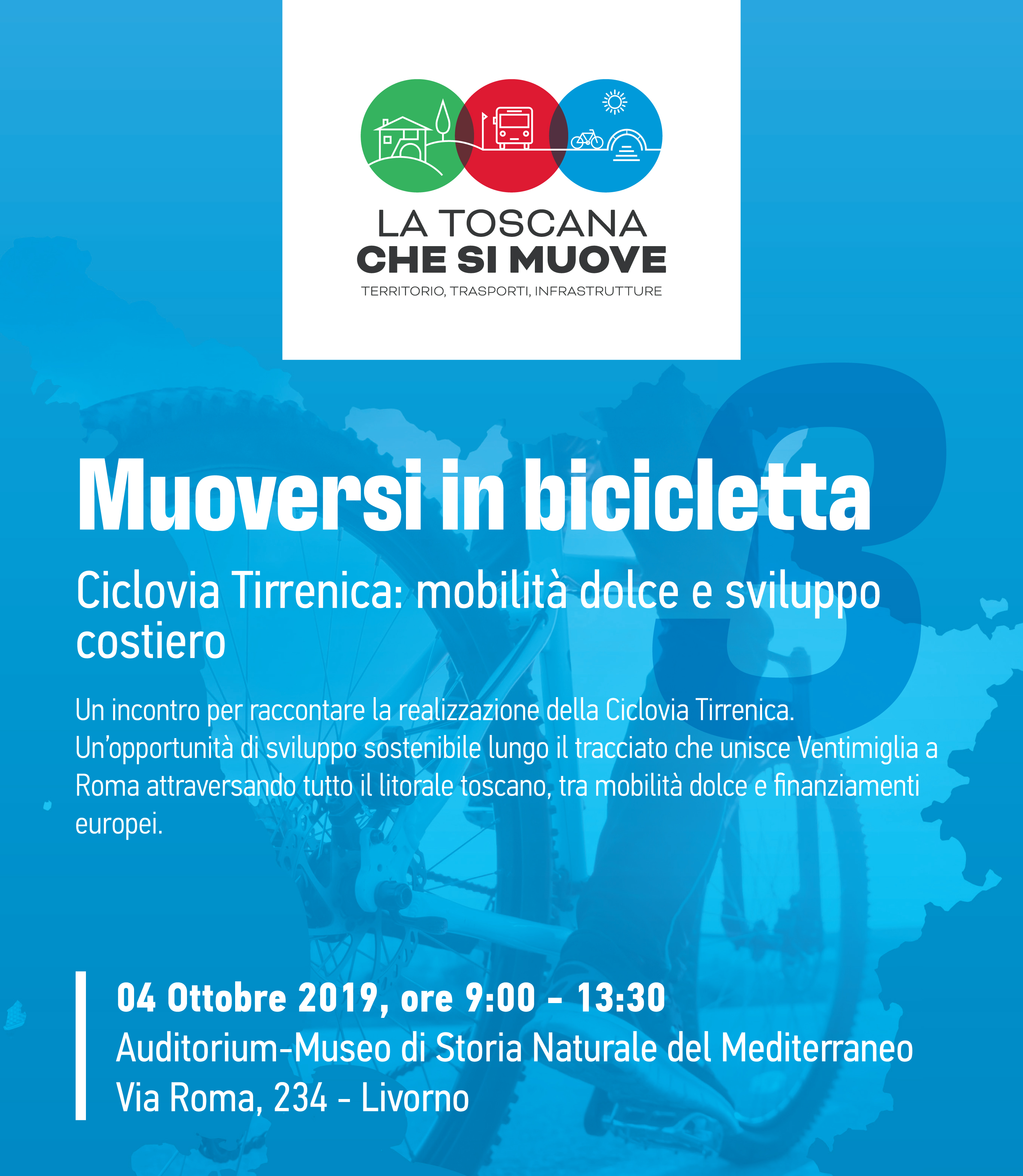 Ciclovia Tirrenica: mobilità dolce e sviluppo costiero, un convegno venerdì 4 ottobre a Livorno