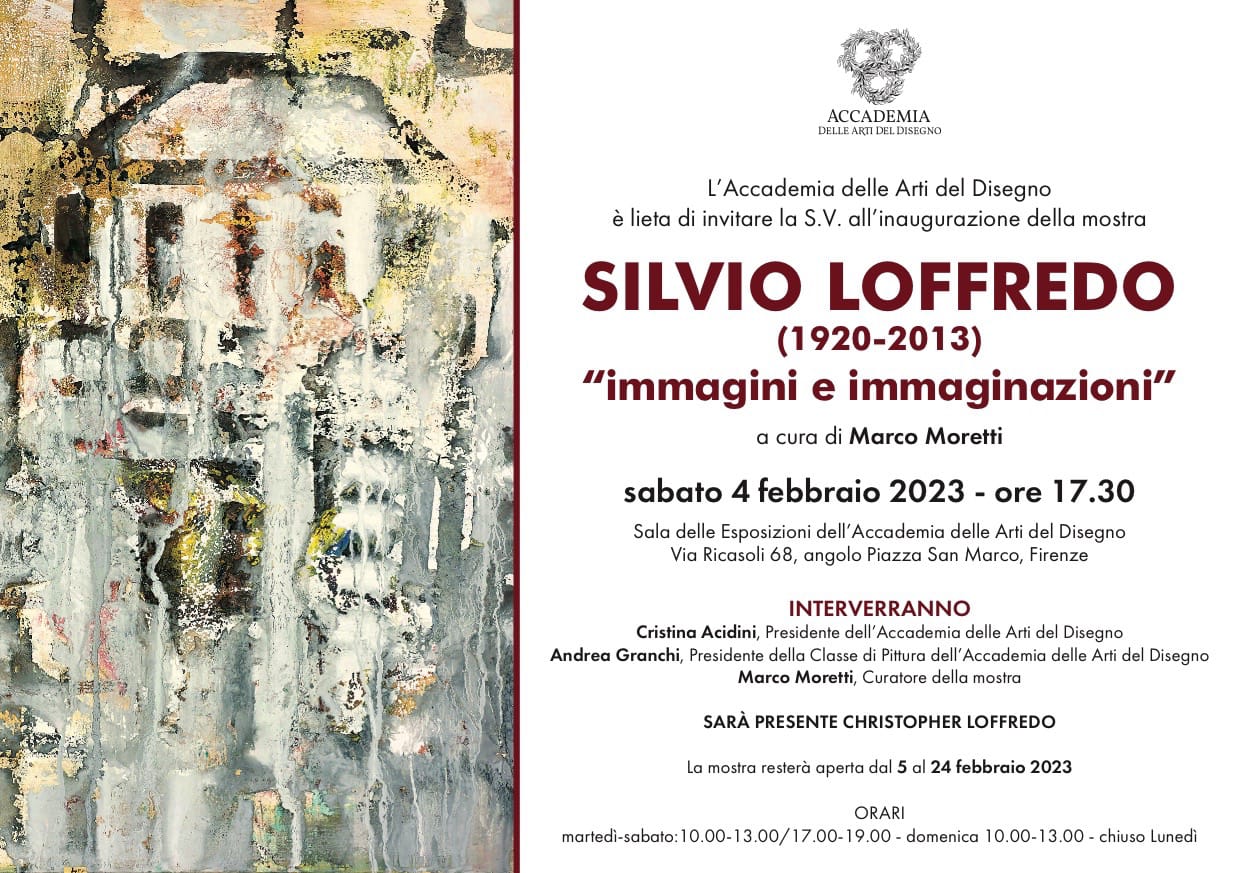 Le opere di Silvio Loffredo in mostra a Firenze, nel decennale della scomparsa