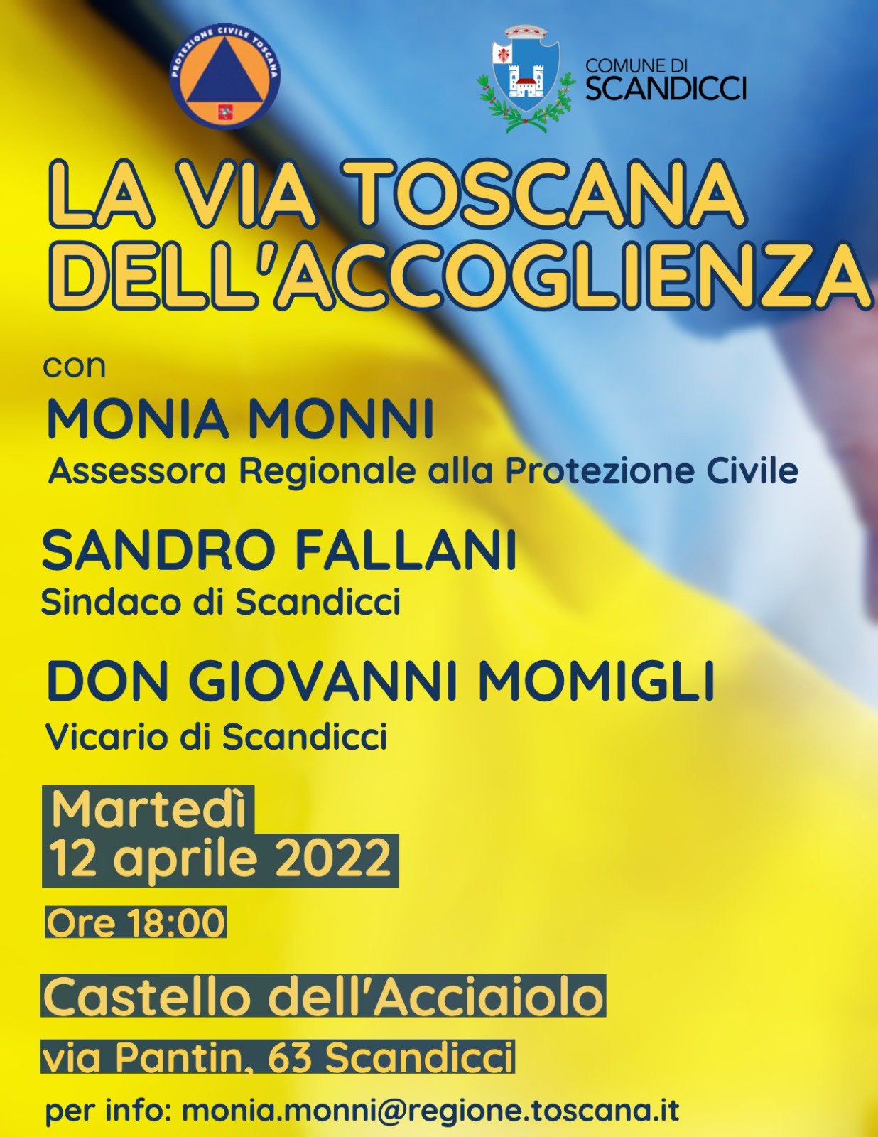 La via Toscana dell’accoglienza: dibattito a Scandicci con Monni, Fallani e don Momigli