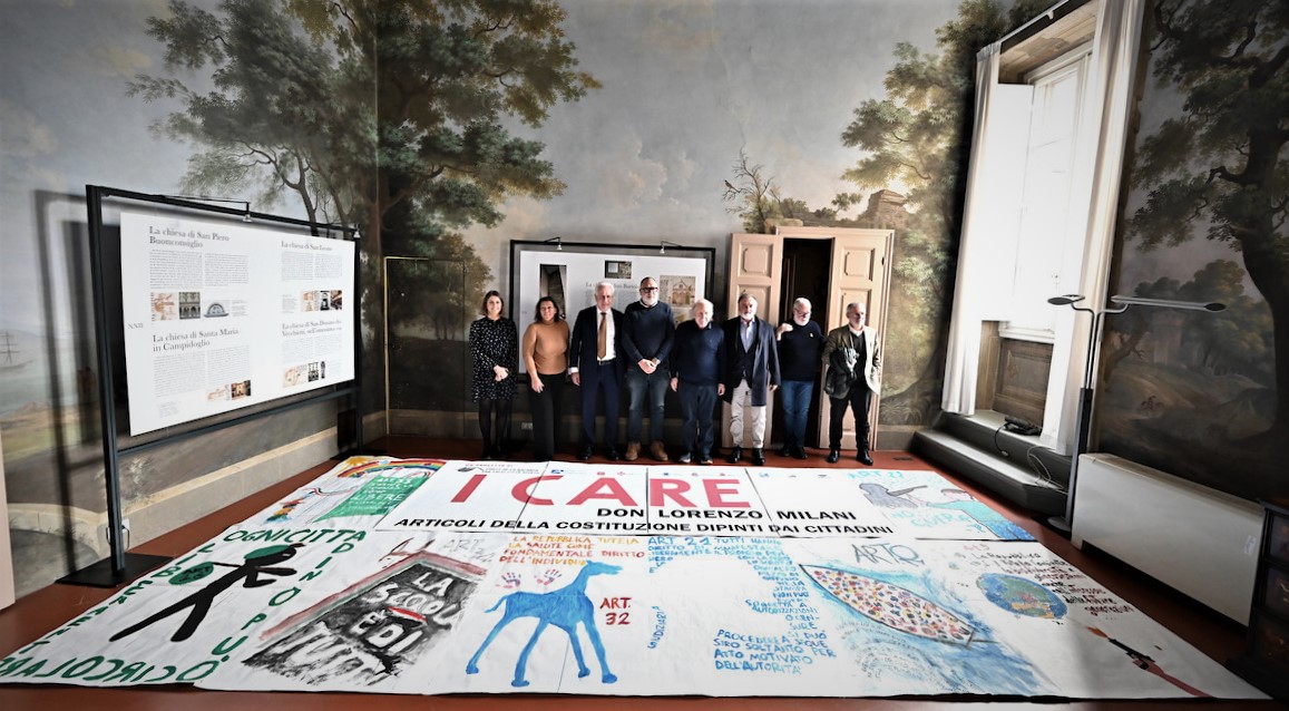 I care Don Milani: articoli Costituzione dipinti dai cittadini. Il progetto dei Chille