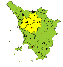 Codice giallo per vento per martedì 5 settembre. Attenzione ai possibili incendi 