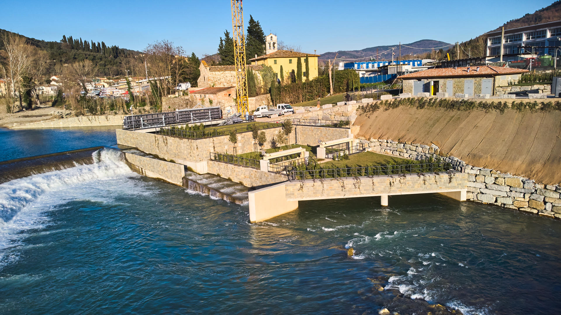 Energia idrolettrica dall’Arno con le “briglie” di Incisa e Compiobbi. Giani e Monni:'Progetto esemplare'