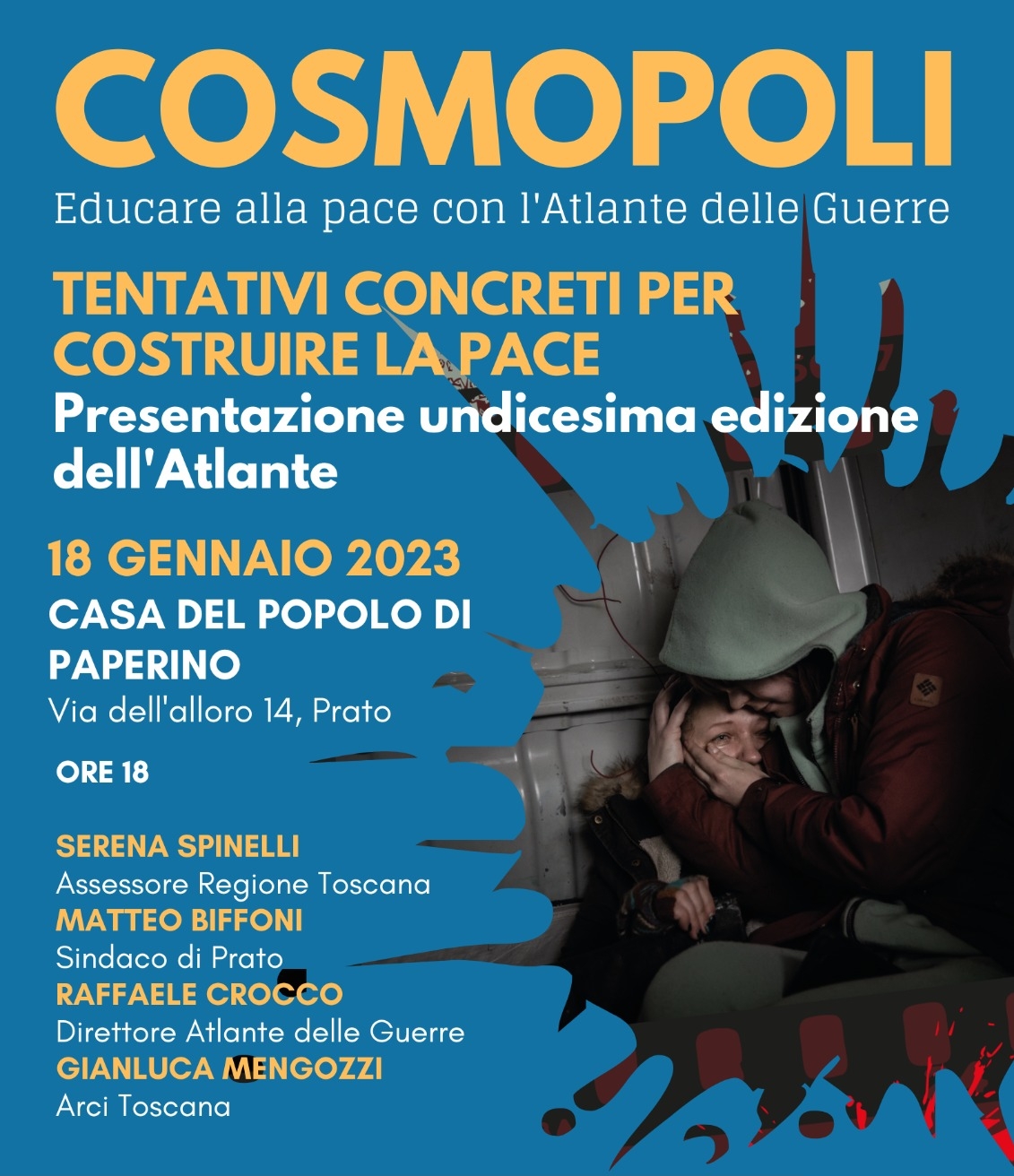 Educare alla pace con l’Atlante delle guerre: Spinelli il 18 a Prato per la presentazione