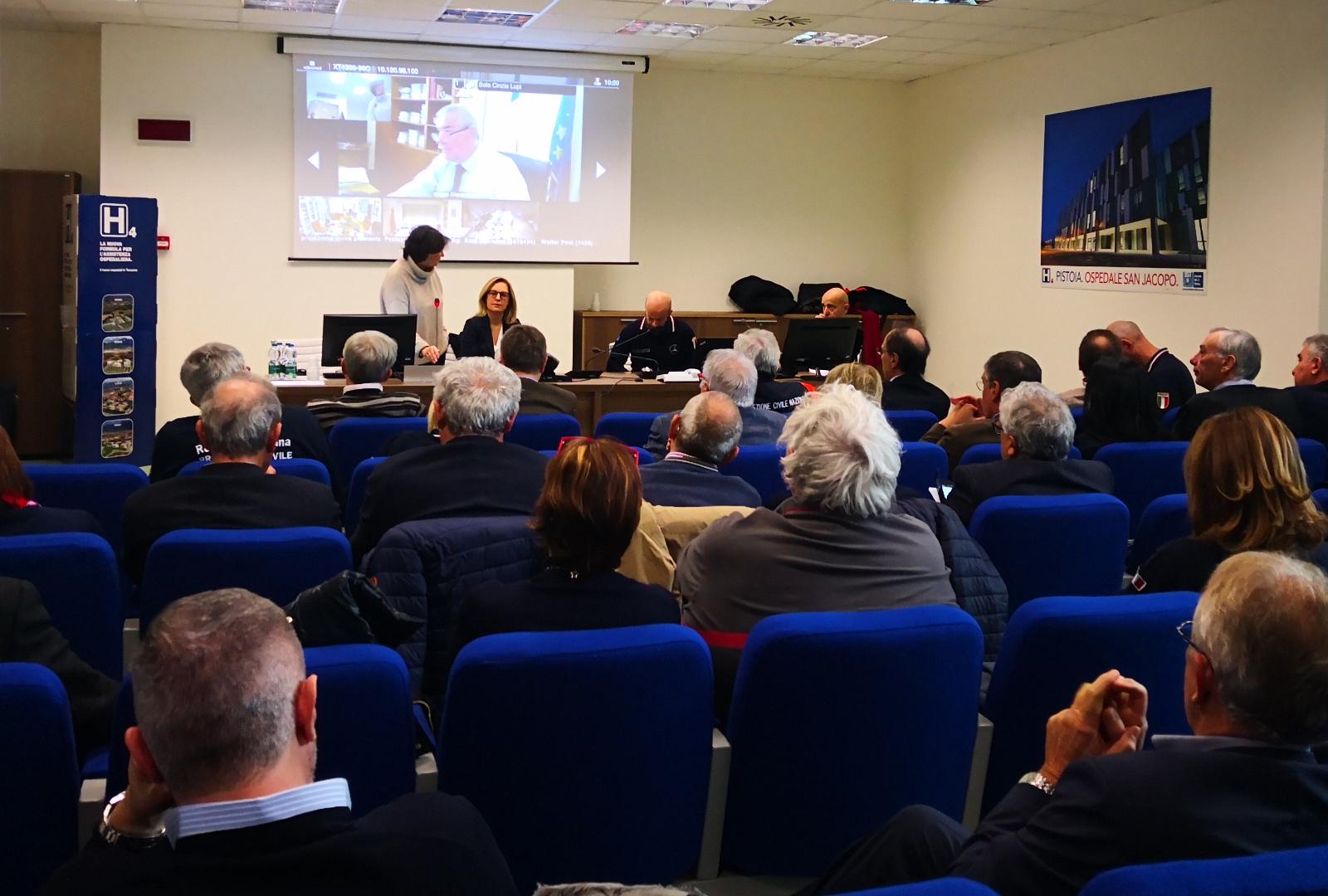 Protezione civile, a Pistoia coordinatori da tutta Italia per l'integrazione tra emergenza e attività sanitaria