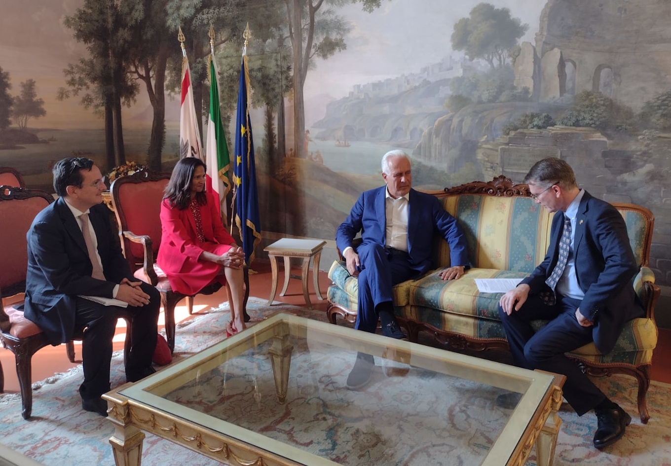 Il presidente della Regione incontra l’incaricato d'affari presso l'Ambasciata Usa in Italia