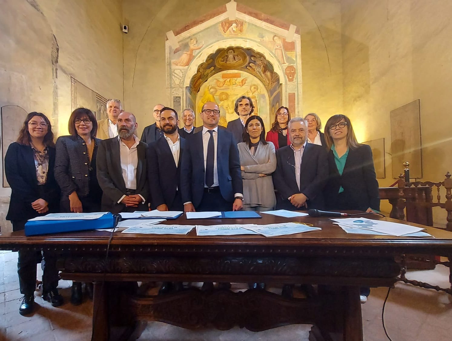 Contratto di fiume Elsa, l’assessora Monni a Certaldo firma protocollo coi sindaci