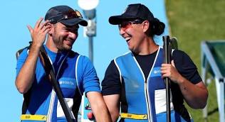 E’ di nuovo oro a Parigi con Rossetti e Bacosi nello skeet del tiro a volo