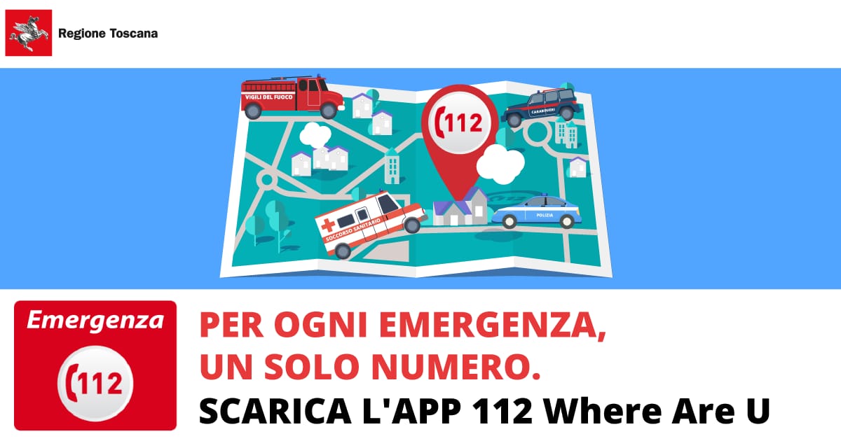 Attivo in tutta la Toscana il numero unico europeo per le emergenze 112