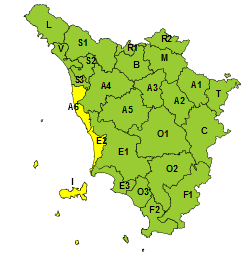 Maltempo, codice giallo per mareggiate lunedì 17 su costa Etruschi e Arcipelago