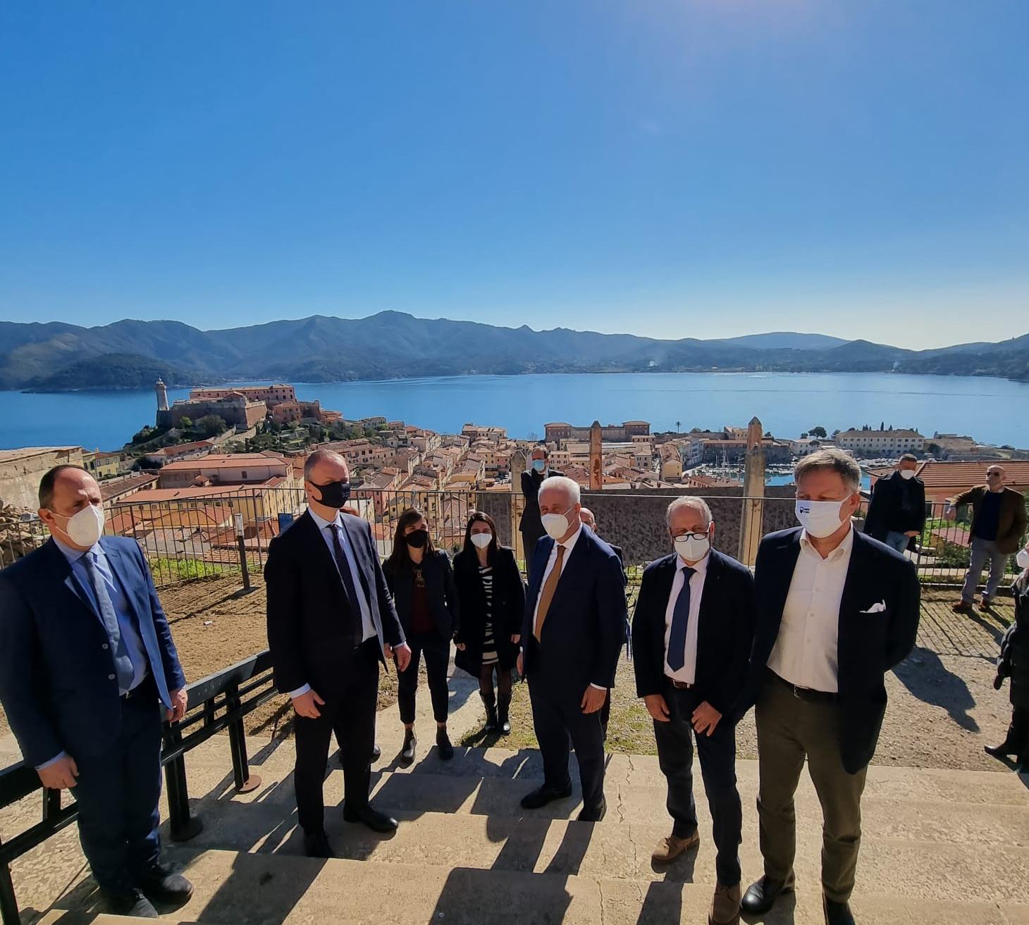 Giani e Schmidt a Portoferraio, Forte Falcone idoneo per il progetto 'Uffizi diffusi'