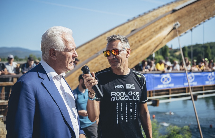 Campionati italiani Triathlon medio a Bilancino, Giani: