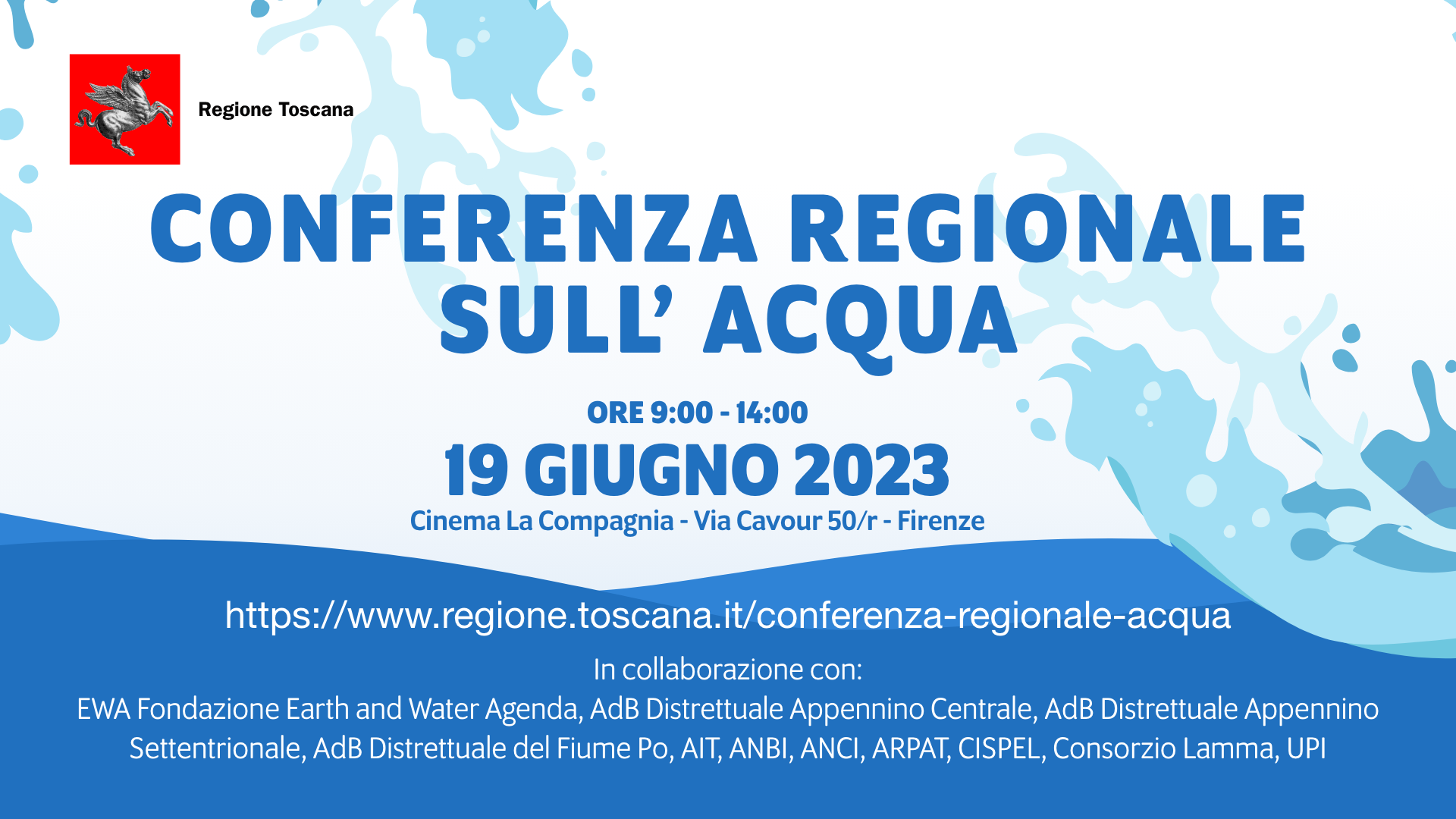 Dalle falde al riuso, la risorsa idrica al centro della Conferenza regionale del 19 giugno