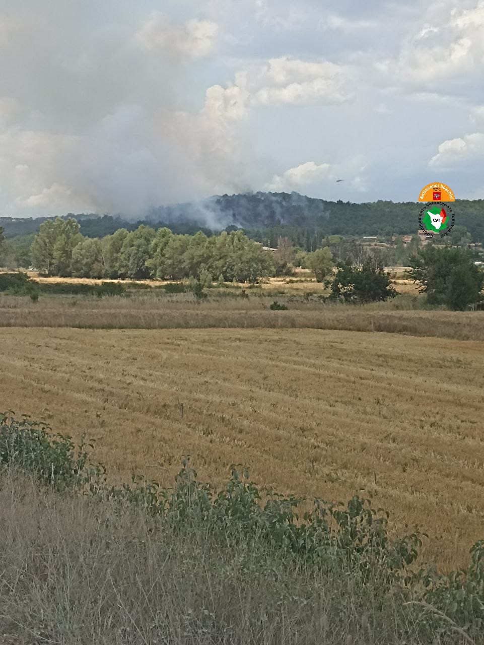 Incendi a Molinello Sinalunga e a Farneta Lucignano, tra Siena e Arezzo