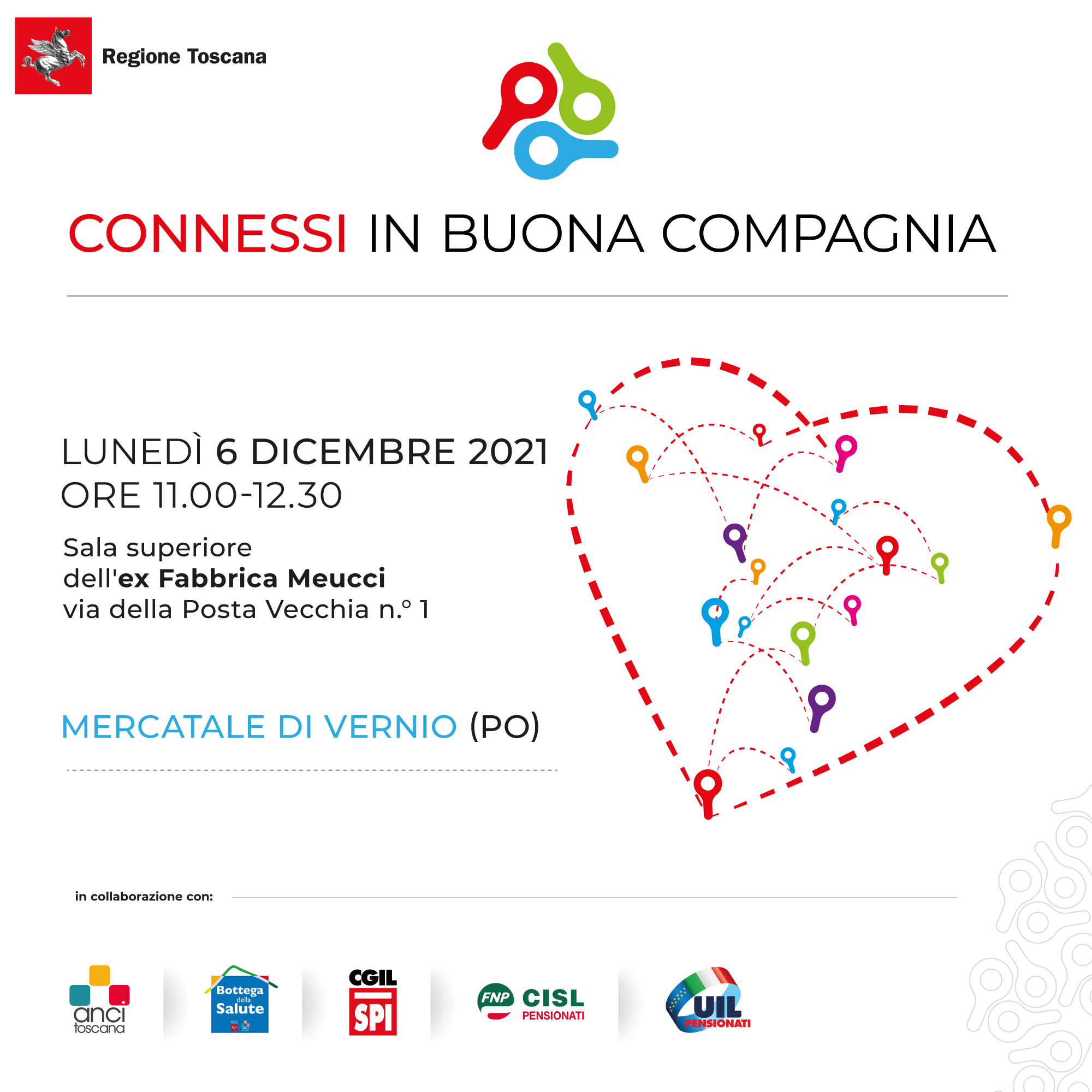 Lunedì 6 dicembre Giani e Ciuoffo con Hendel a Vernio per “Connessi in buona compagnia”