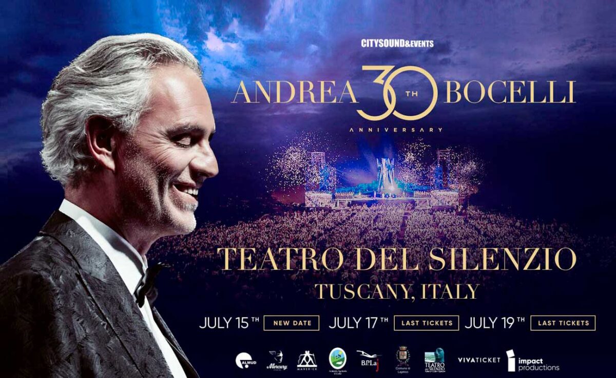 Pegaso d'oro per i 30 anni di carriera di Andrea Bocelli