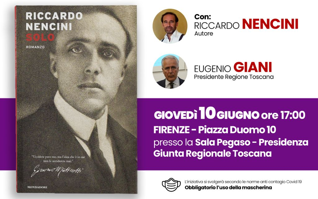 Libro di Nencini su Matteotti, presentazione con Giani alle ore 17