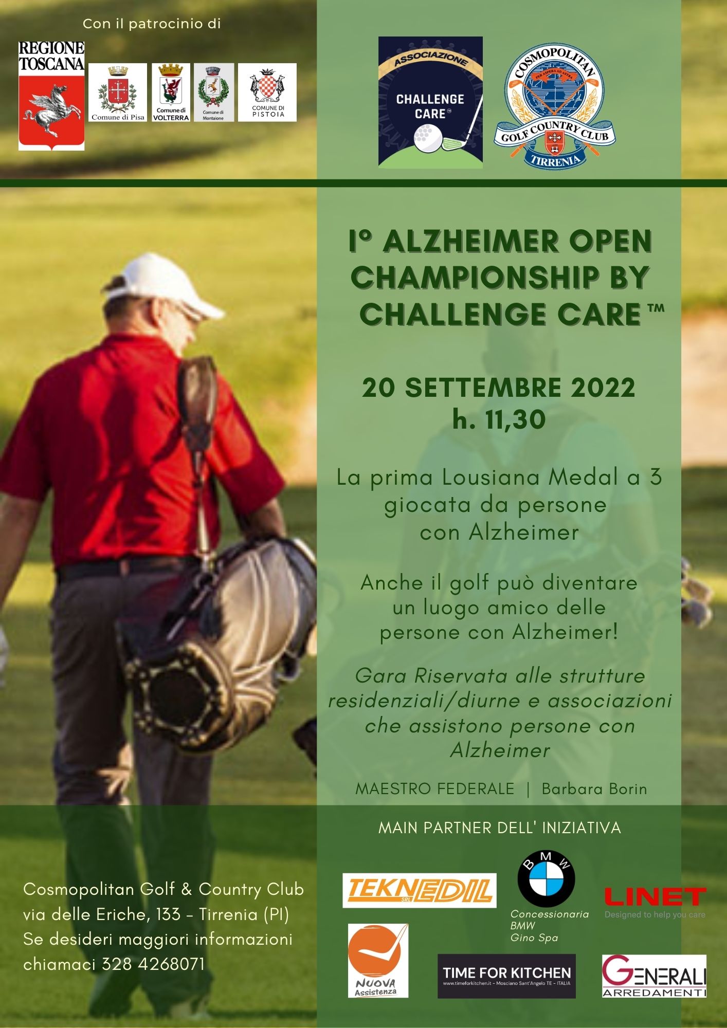Alzheimer, primo torneo di golf in Italia a squadre