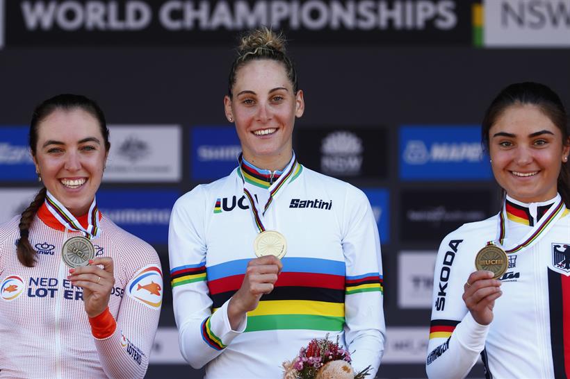 Ciclismo, oro mondiale per Vittoria Guazzini. Le congratualazioni del Presidente
