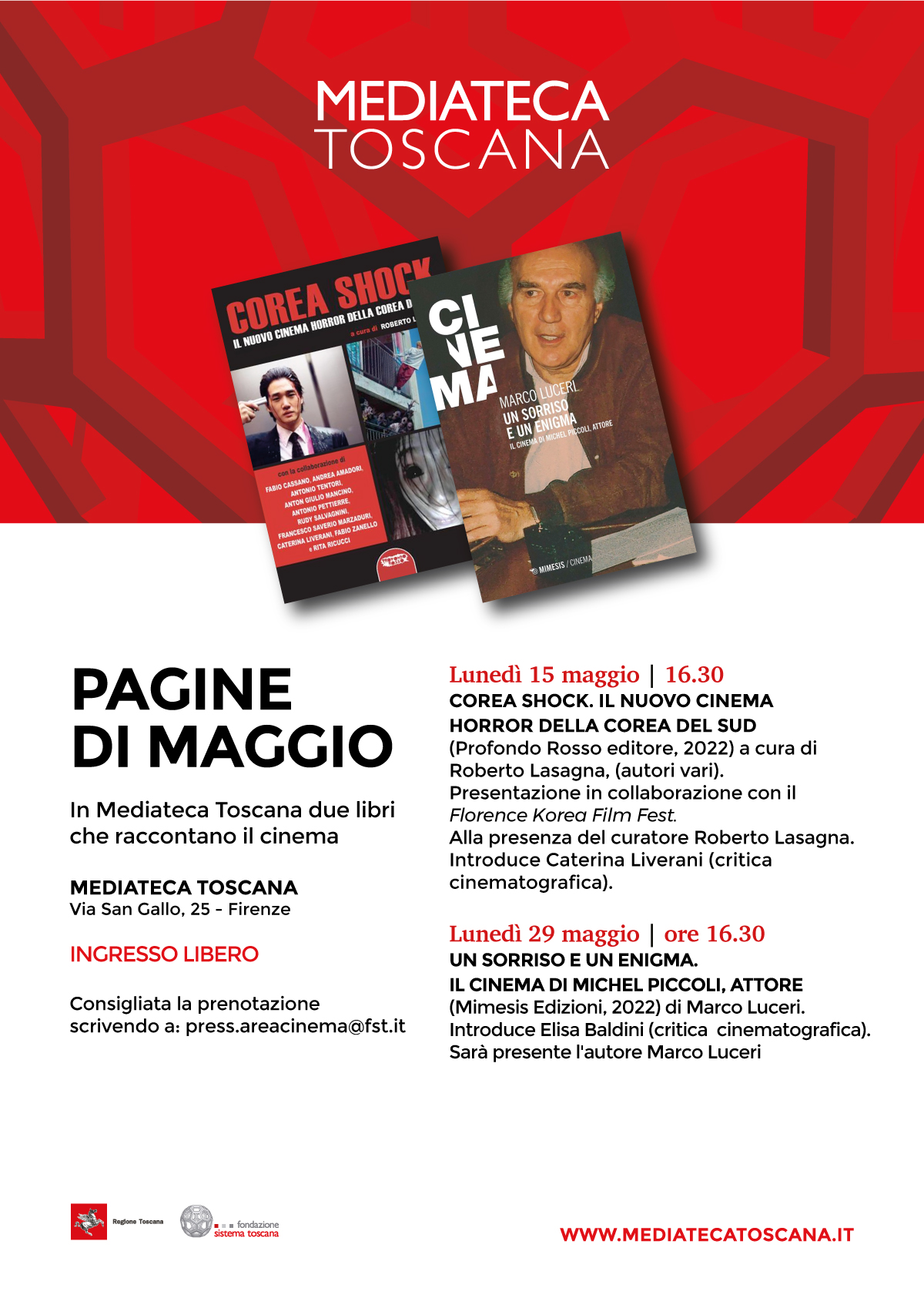 Pagine di Maggio, libri che raccontano il cinema
