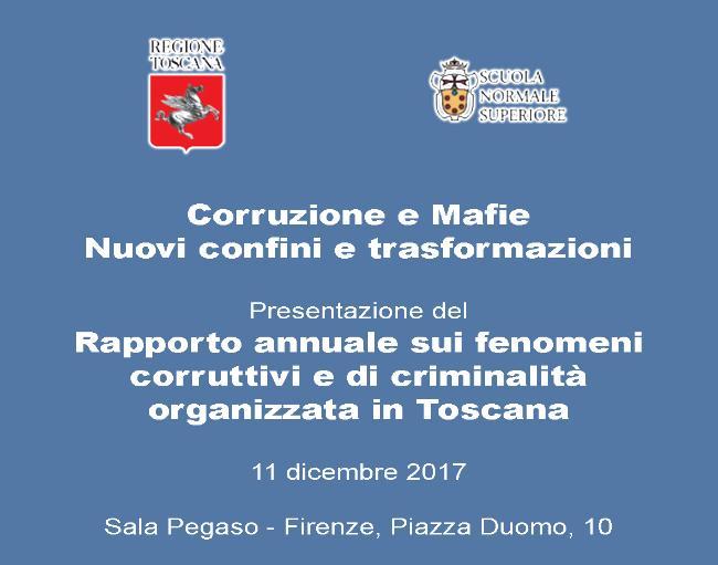 Corruzione e mafie, presentazione primo Rapporto con ministro Orlando
