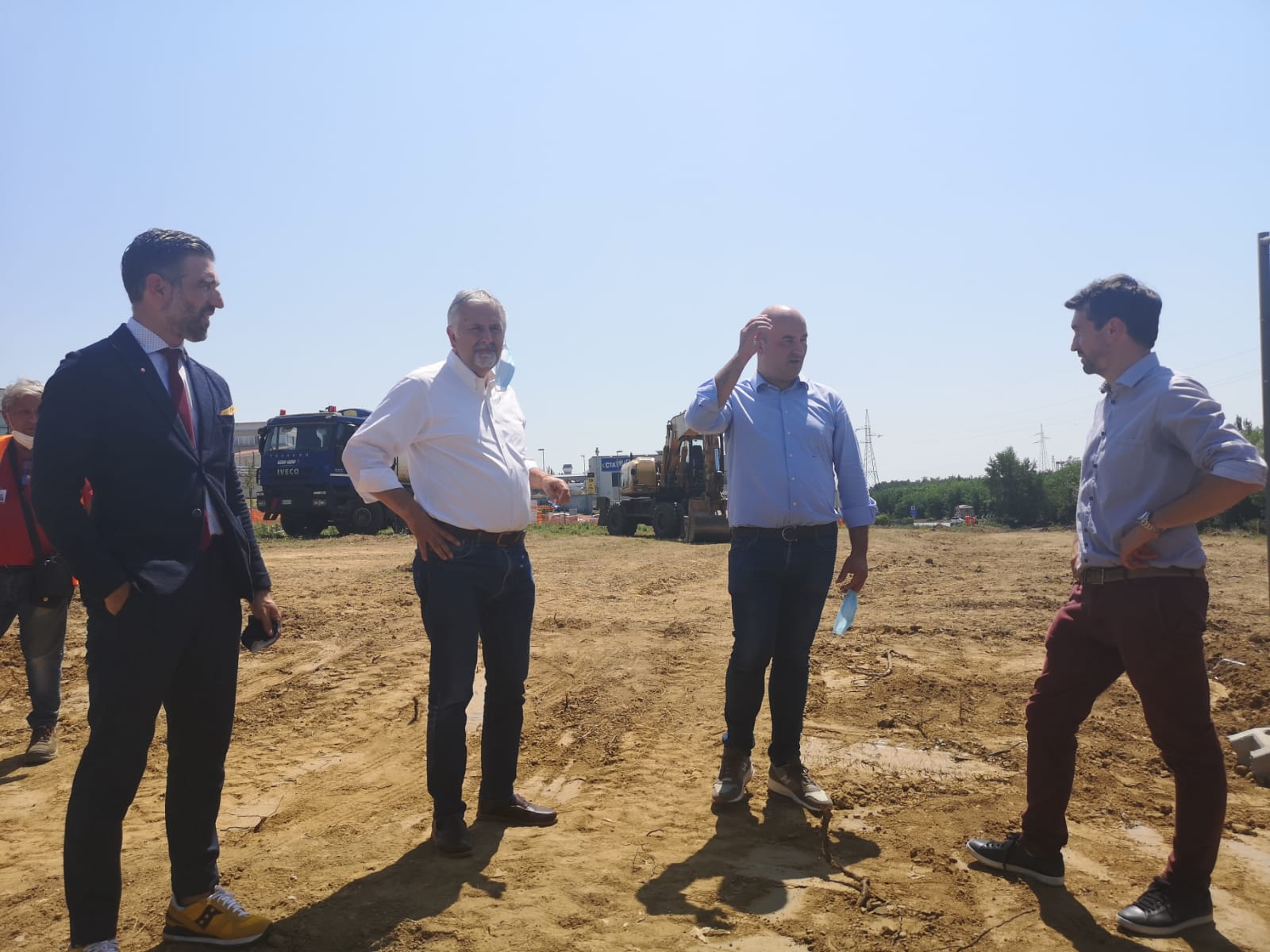 Sr 69, concluso lotto I ed avviato lotto III. Sopralluogo di Ceccarelli sul cantiere