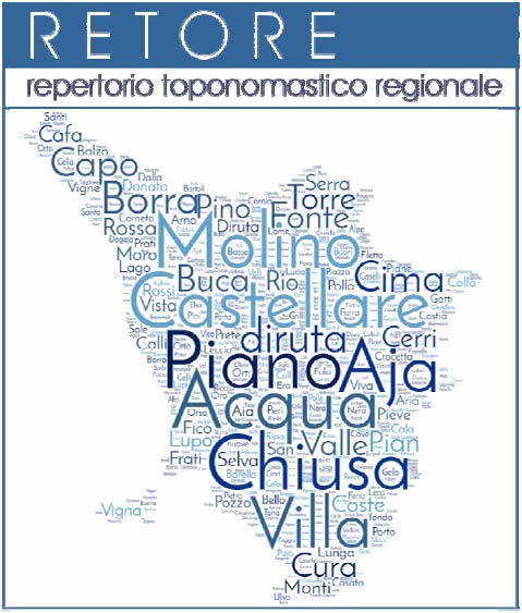 Pubblicato il Repertorio Toponomastico Regionale