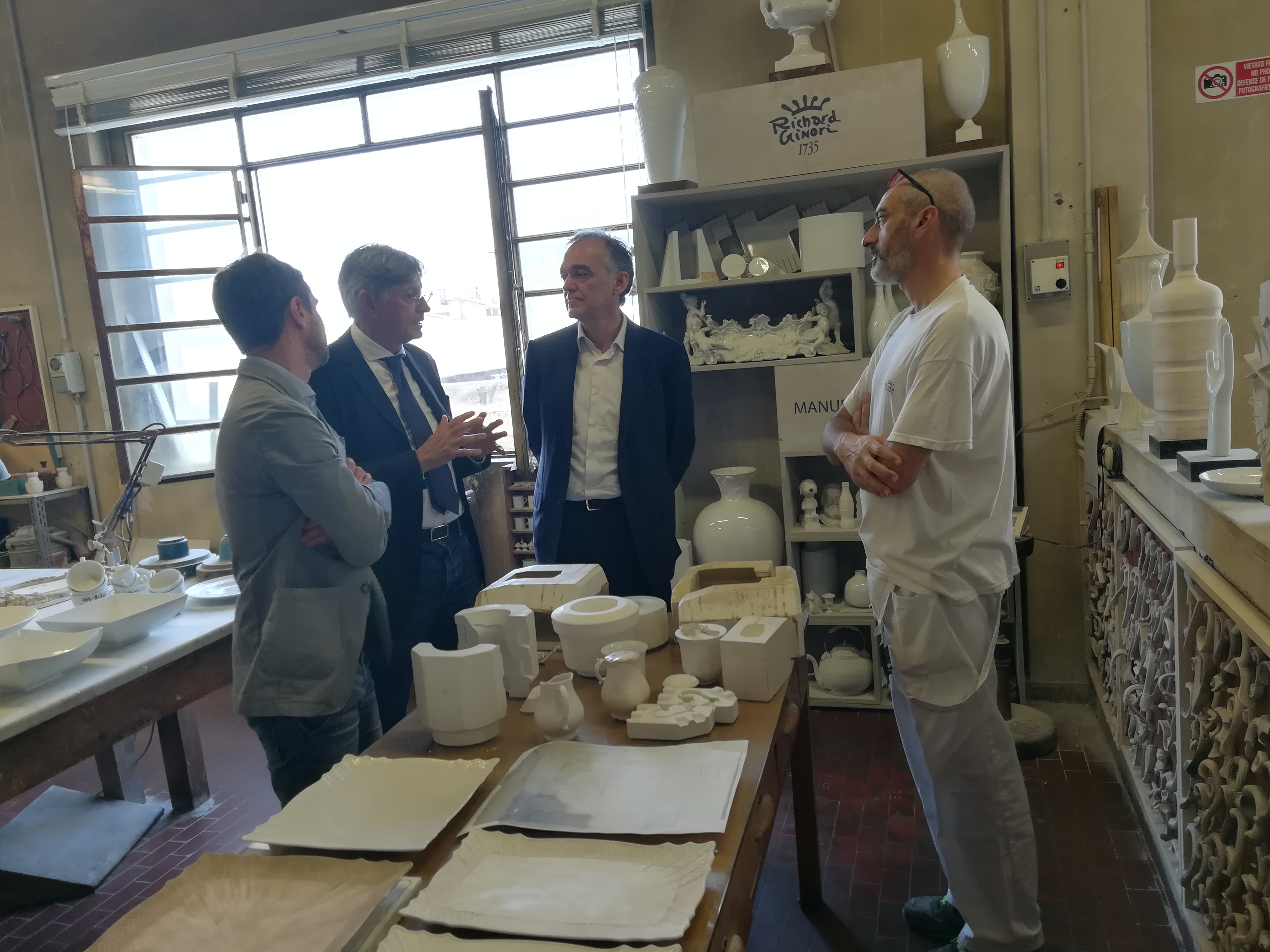 Richard Ginori, Rossi in visita allo stabilimento di Sesto Fiorentino