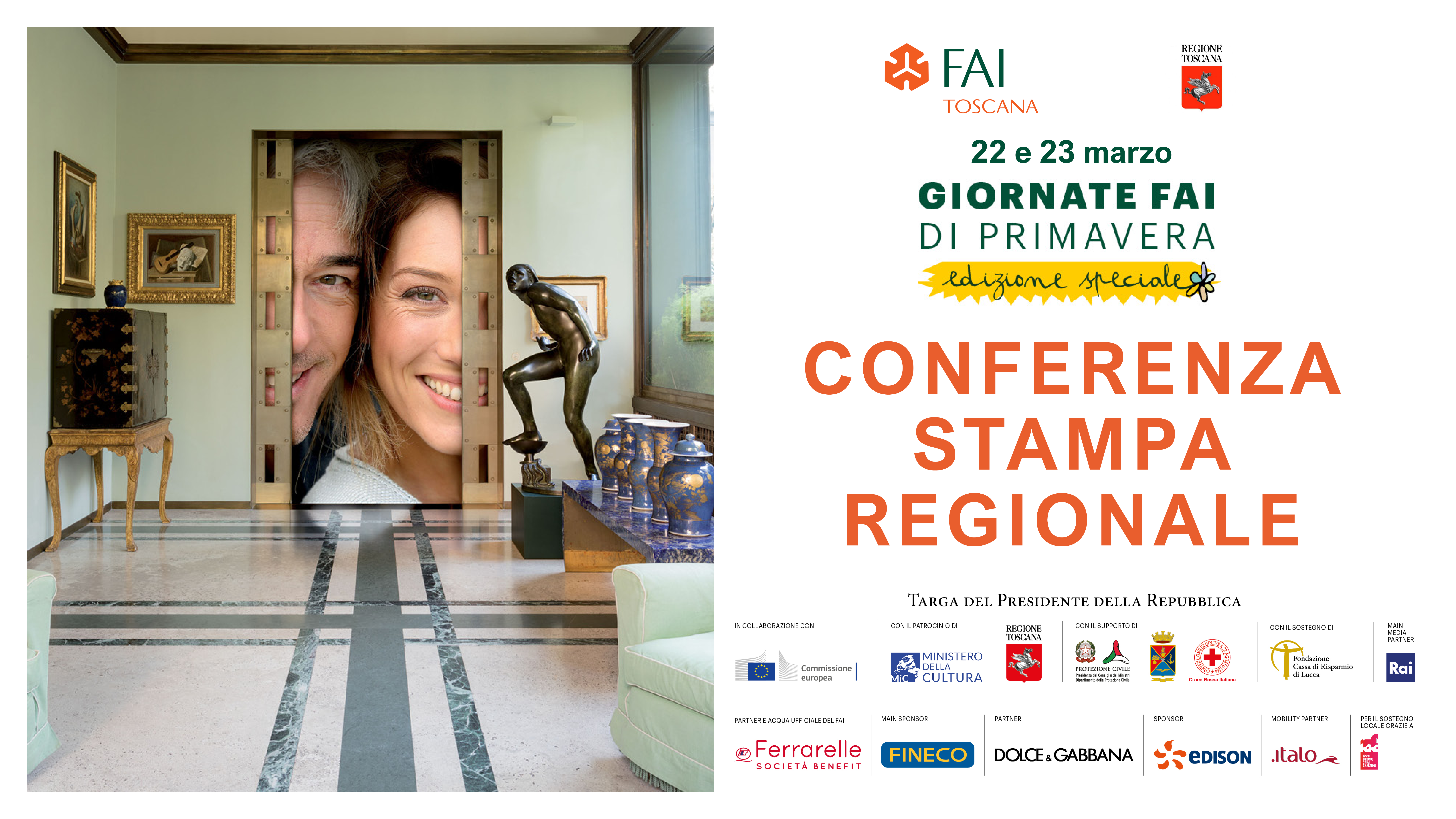 La XXXIII edizione delle Giornate FAI di primavera: conferenza stampa lunedì 17 alle 12