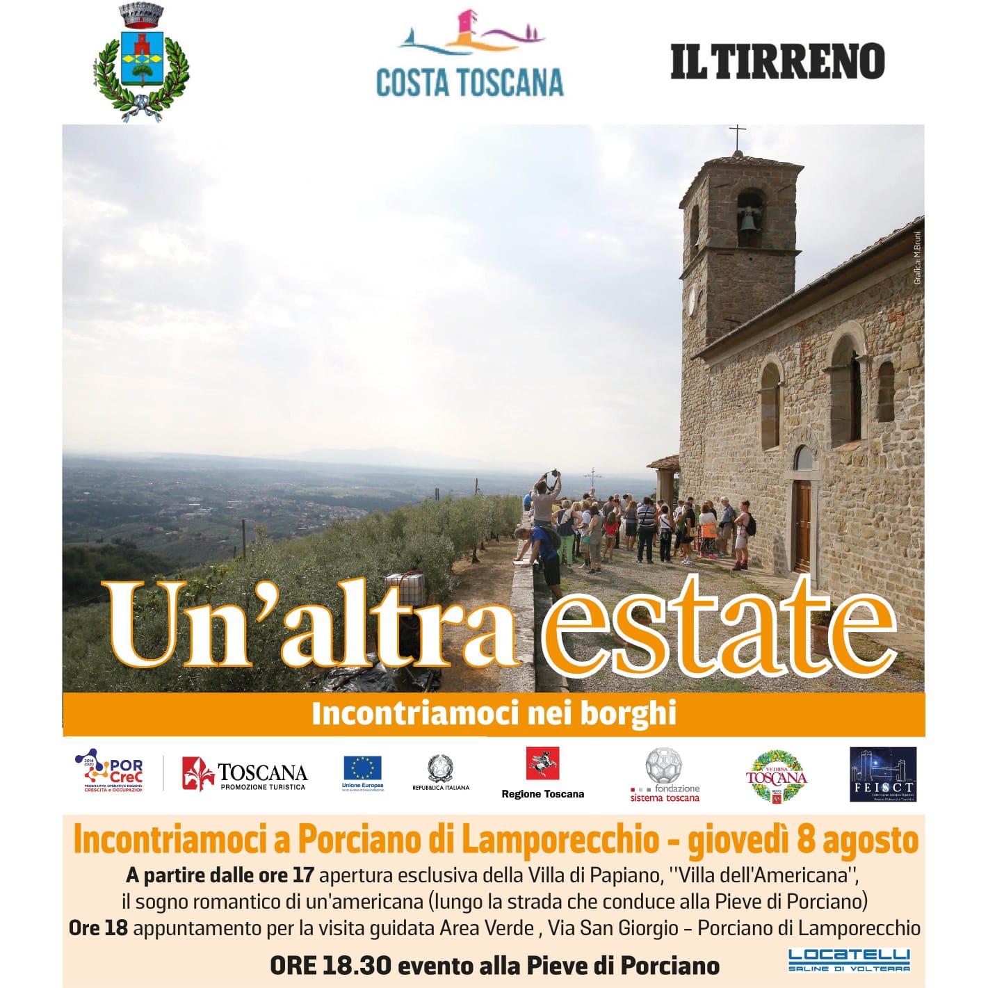 'Un'altra estate' 2019, l'8 agosto alla scoperta del borgo di Porciano