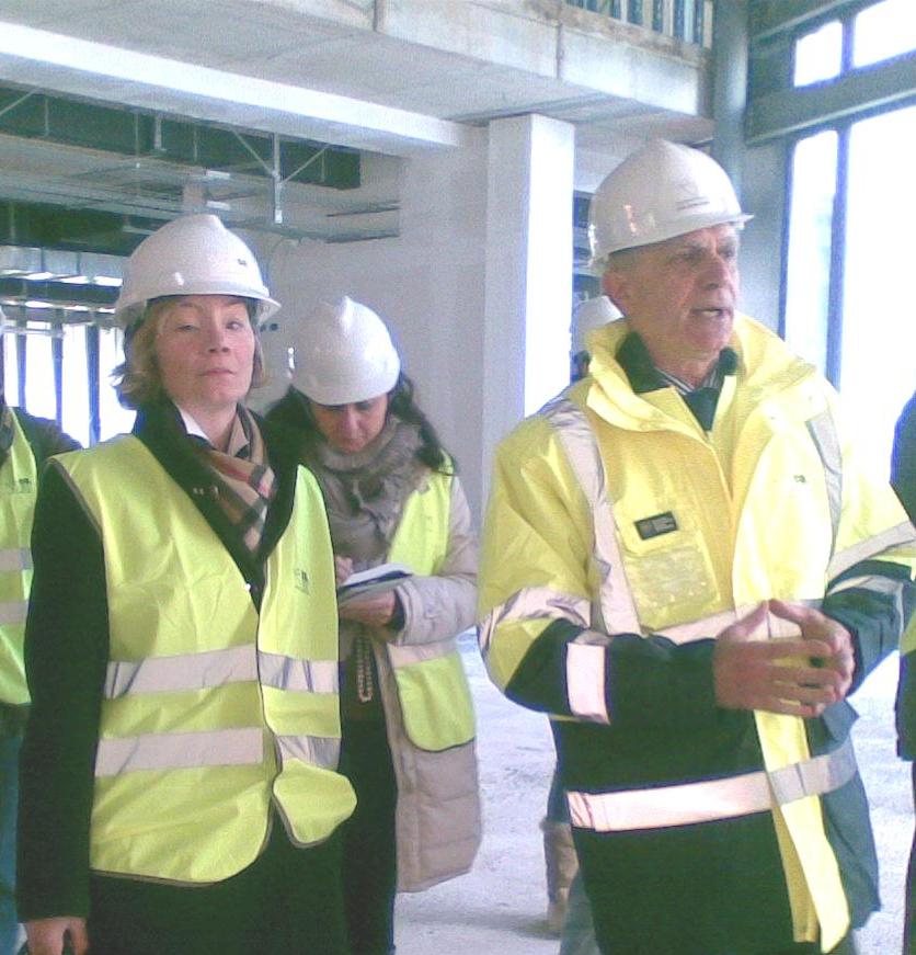 Daniela Scaramuccia visita il cantiere a Prato: 'E' l'ospedale del futuro'